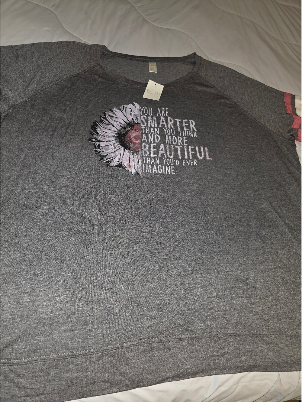 C Active Message "Smarter And Beautiful " Tee Shirt Size  22/24